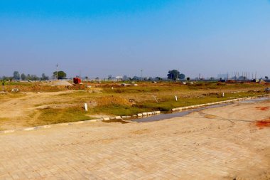 Jodhpur, Rajasthan, Hindistan, Ocak 2020: Jodhpur 'daki bir köye bakış