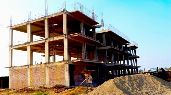 インド マディヤ プラデーシュ州ジャンシ2020年3月 概要日本における新たな建築物の建設状況 — ストック写真