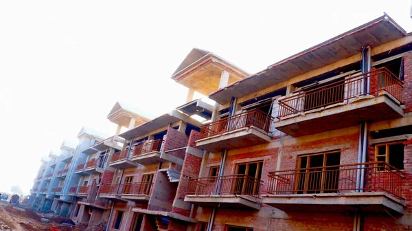 Ajmer Rajasthan Indien Juli 2020 Abstrakt Syn Nybyggnation Byggnader Arbetskraft — Stockfoto