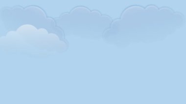 Uçan kuşlu top ağacının manzarasını ve mavi ekran arka planında bulutlu gökyüzünü çiz