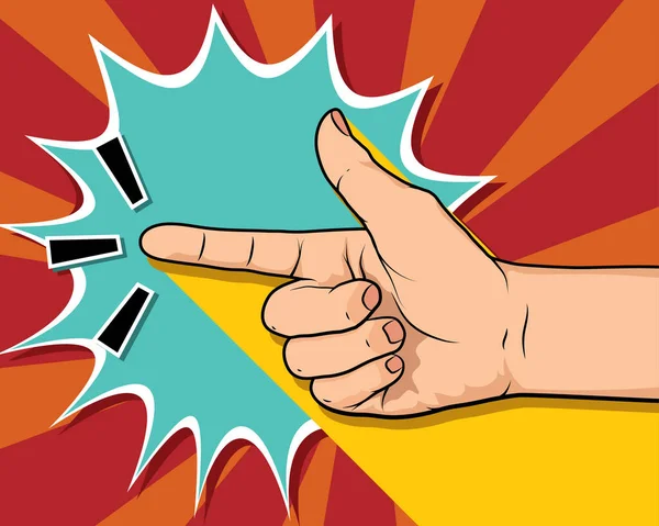 El pop sanatında poz veriyor, komik el.