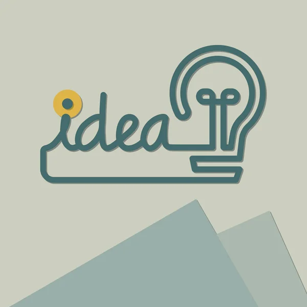 Fikir logosu, fikri olan ampul işareti.
