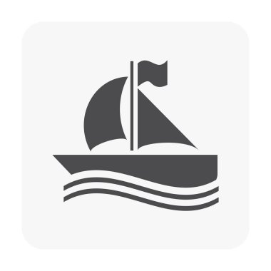 Beyaz kamp ve etkinlik simgesine.