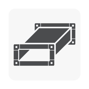 Hava kanalı kanal simgesi Hvac sistemi için.