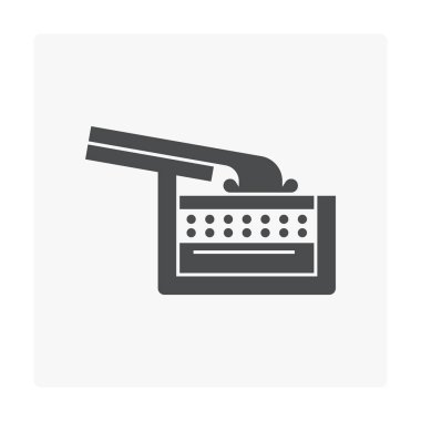 Beyaz yağmur oluk simgesine.