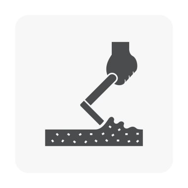 Beton blok kat simgesi.