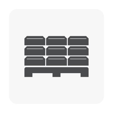 Beton blok kat simgesi.