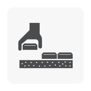 Beton blok kat simgesi.