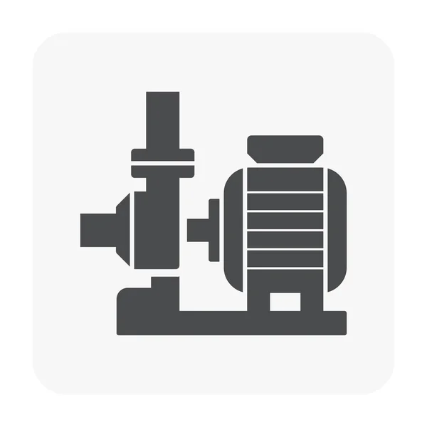 Water Pump Icon White — Stock Vector