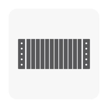 Hava kanalı kanal simgesi Beyaz.