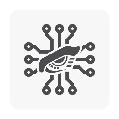 Beyaz elektronik ve aracı simgesini.