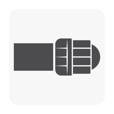 HDPE Boru ve bağlantı beyaz ortak simgesini.