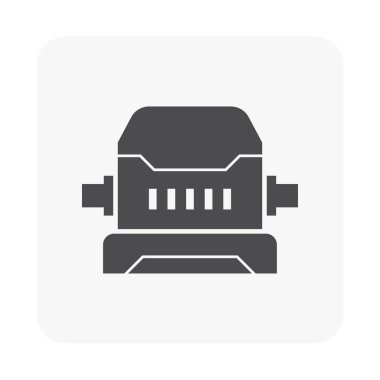 Beyaz su pompası simgesine.