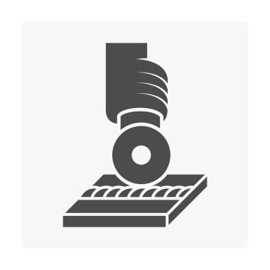 Kaynak çalışma ve aracı simge seti.