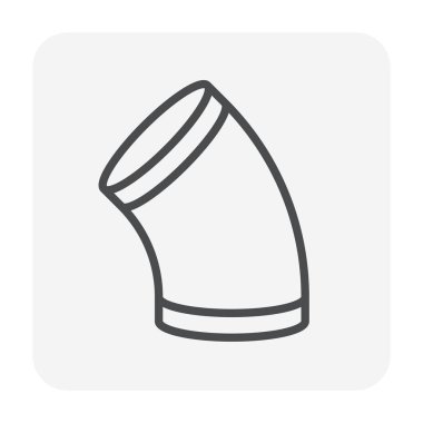 Hava borusu simgesi, 64x64 Mükemmel piksel ve düzenlenebilir vuruş.