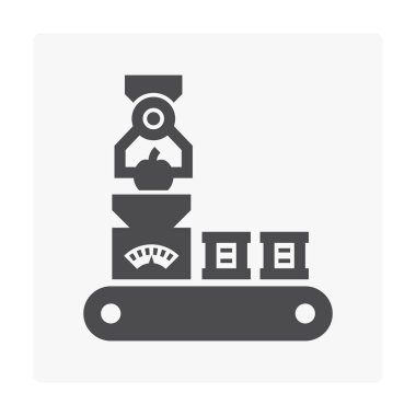 Beyaz simgesine robot imalatı.