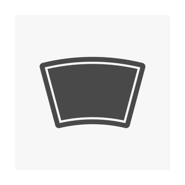 Beton blok kat simgesi Beyaz.