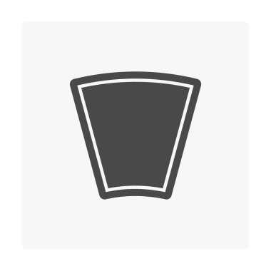 Beton blok kat simgesi Beyaz.