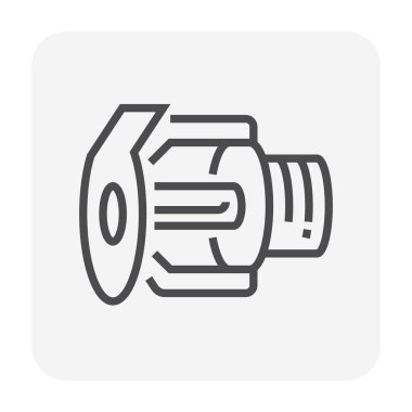 Yangın yağmurlama aygıt simgesini, 64 x 64 piksel ve düzenlenebilir kontur.