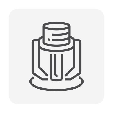 Yangın yağmurlama aygıt simgesini, 64 x 64 piksel ve düzenlenebilir kontur.