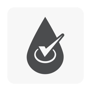 Beyaz üzerine su ikonu.