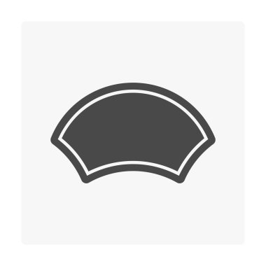 Beton blok kat simgesi Beyaz.