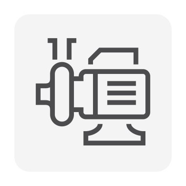 Su pompası simgesi, 48x48 piksel mükemmel ve düzenlenebilir vuruş.