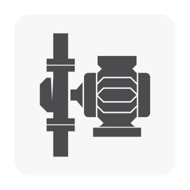 Beyaz su pompası simgesine.