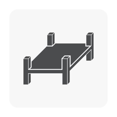 Beton döşeme ve zemin Icon set.