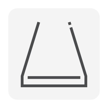 Çelik ürün simge seti, 48 x 48 piksel ve düzenlenebilir inme.