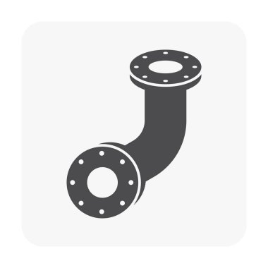 Çelik Boru bağlayıcı Icon set.