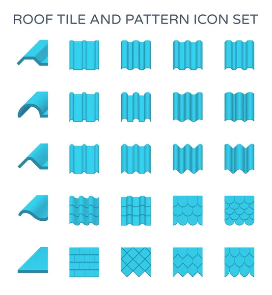 Στέγη Κεραμιδιών Και Μοτίβο Ορισμόςεικονιδίου — Διανυσματικό Αρχείο