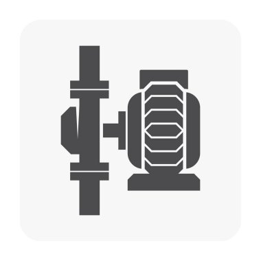 Beyaz su pompası simgesine.