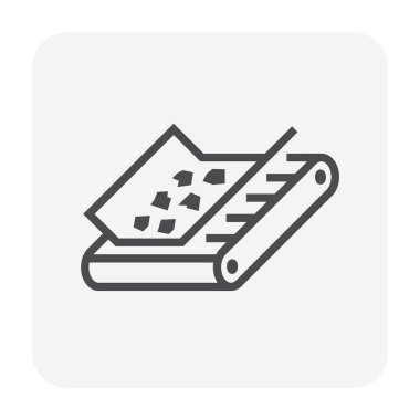 Çelik üretim sanayi simgesi, 64 x 64 mükemmel piksel ve düzenlenebilir kontur.