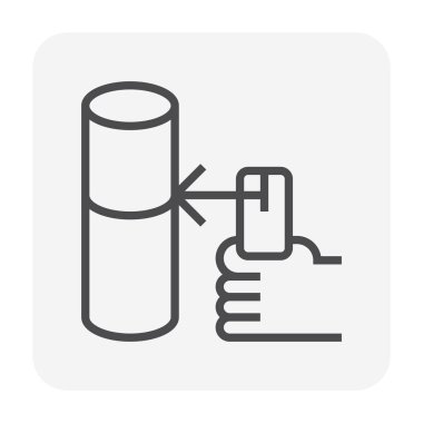 Kaynak işi ve araç simgesi, 64x64 Mükemmel piksel ve düzenlenebilir vuruş.