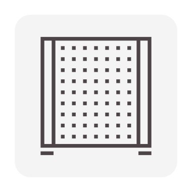 Duvar bölme veya boşluk ekipman simgesi, 64 x 64 mükemmel piksel ve düzenlenebilir kontur bölmek.