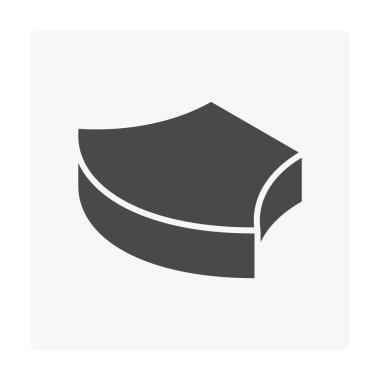 Beton blok kat simgesi Beyaz.