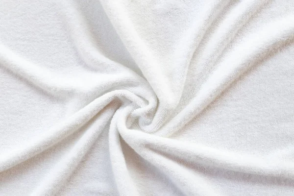 Fehér Törülközőt Textúra Háttér — Stock Fotó