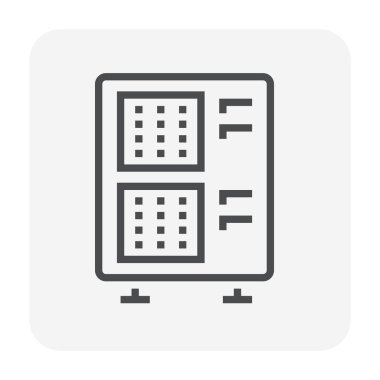 Hava kompresör simgesi, 64 x 64 mükemmel piksel ve düzenlenebilir kontur.