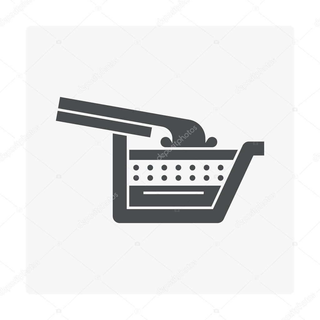 Rain Gutter Icon White — Stock Vector © roncivil #207099956 Rain Gutter Icon White