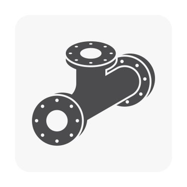 Çelik Boru bağlayıcı Icon set.