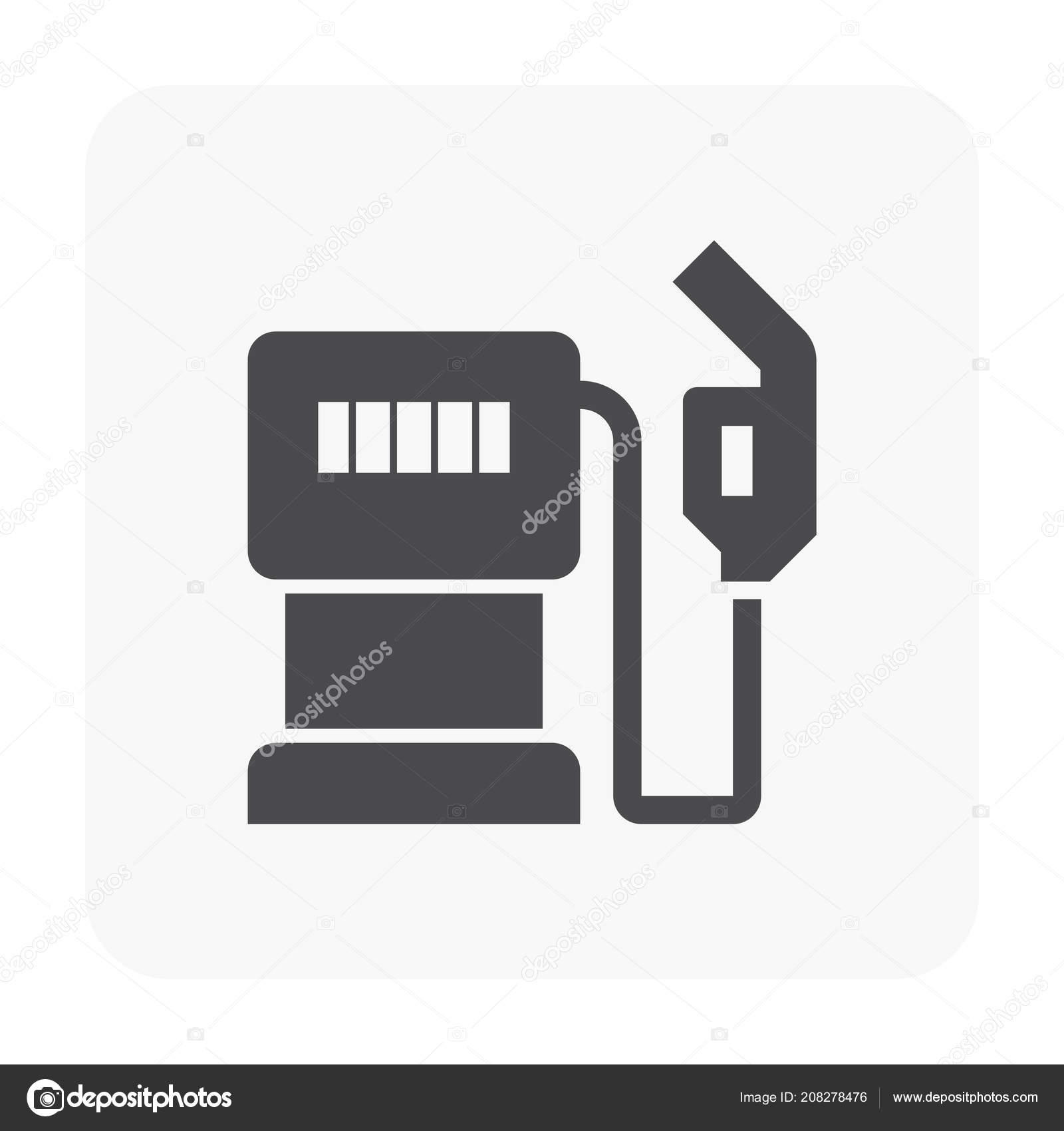 Fuel Nozzle Icon White Stock Vector Image by ©roncivil 208278476