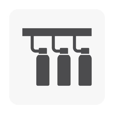 Yangın yağmurlama simgesi Beyaz.