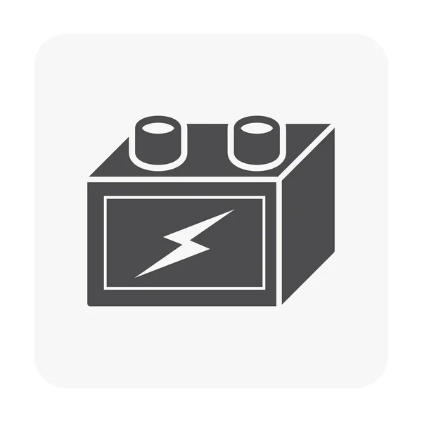 Battery Icon White — Stock Vector