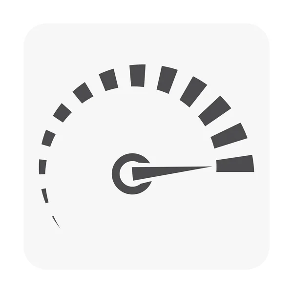 Gauge Meter Pictogram Wit — Stockvector