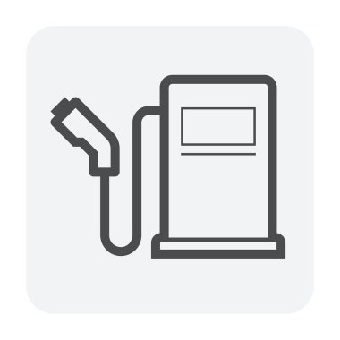 Doğal Gaz memesi araç simgesini, siyah renk için.