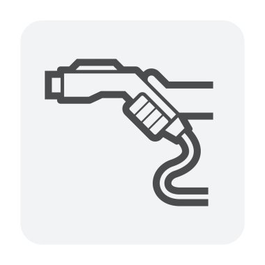 Doğal Gaz memesi araç simgesini, siyah renk için.