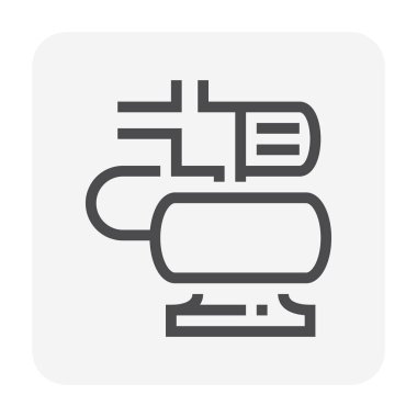 Su pompası simgesi, 48x48 piksel mükemmel ve düzenlenebilir vuruş.