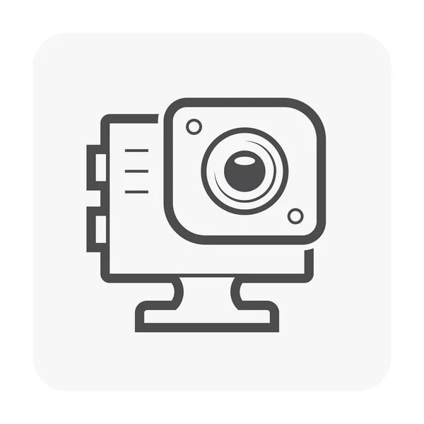 Sport Camera Photography Equipment Vector Icon — Stock Vector