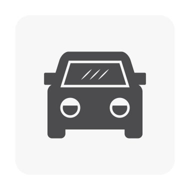 Beyaz araba bakım simgesine.